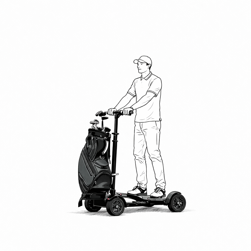 Rafknúin Hybrid golfkerra og scooter (Hægt að koma og skoða / prófa tækið)