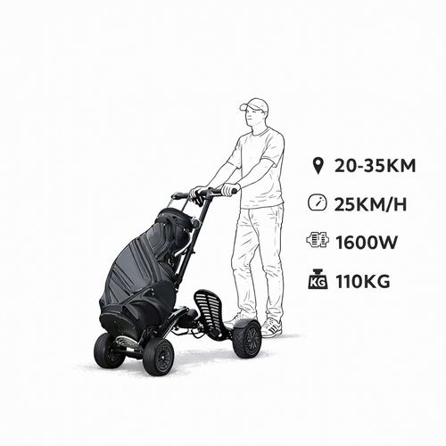 Rafknúin Hybrid golfkerra og scooter (Hægt að koma og skoða / prófa tækið)