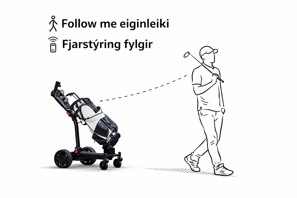 Rafmagns golfkerra með fjarstýringu (Hægt að koma og skoða/ prófa tækið)