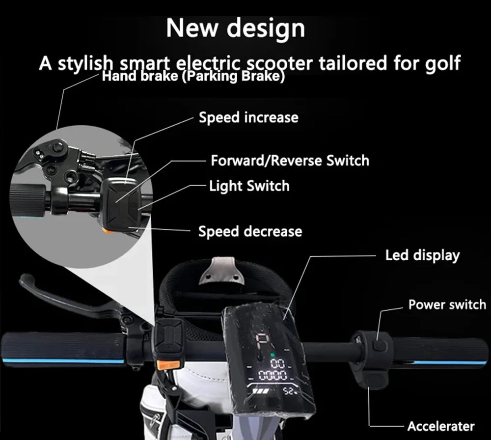 Rafknúin golf skutla fyrir faglega notkun (aðeins 40kg) Ath. Hægt er að koma og skoða tækið í sýningarsal